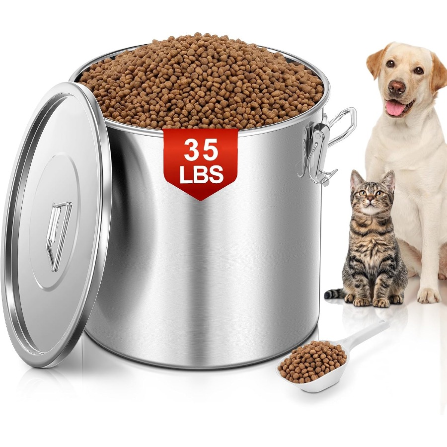 35LBS Airtight Stainless Steel - огляд і ціна Food Storage Containers
