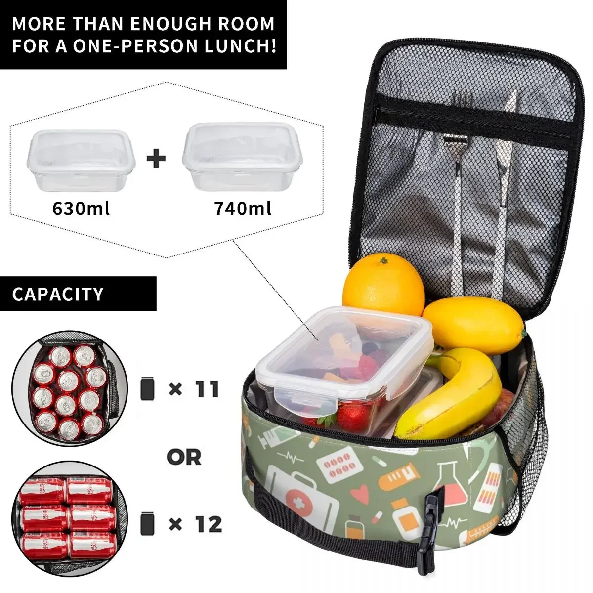 Nurse Healthcare Pattern Merch - огляд і ціна Food Storage Bag