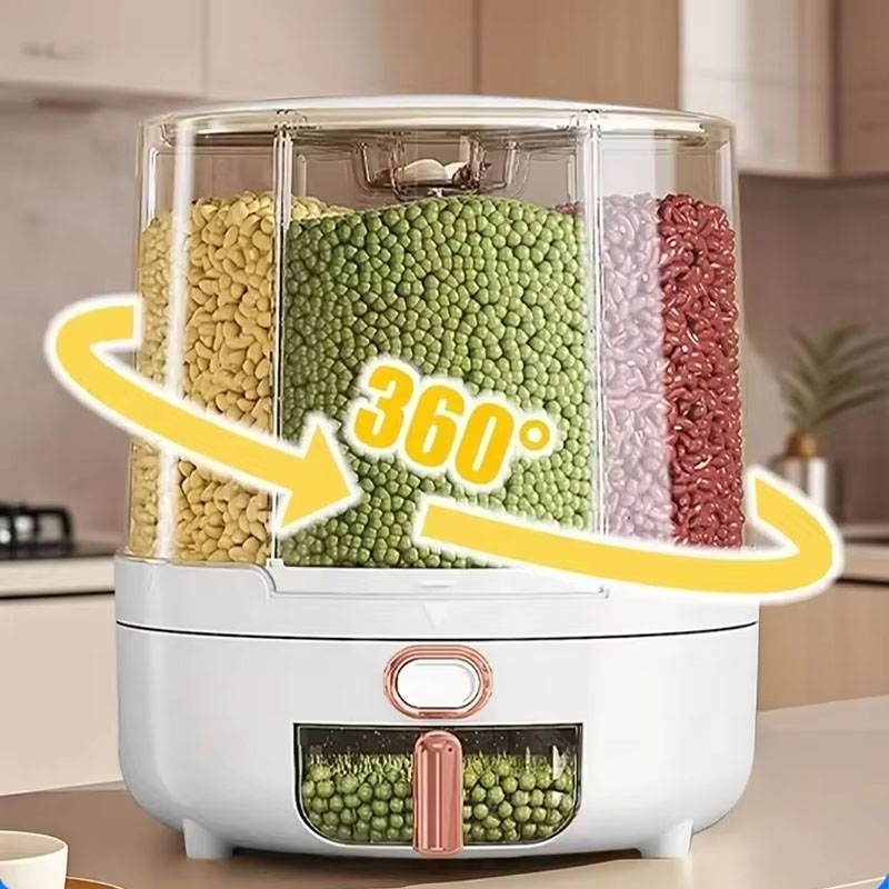 6-Compartment 360° Rotating Ai - огляд і ціна Food Storage Meals