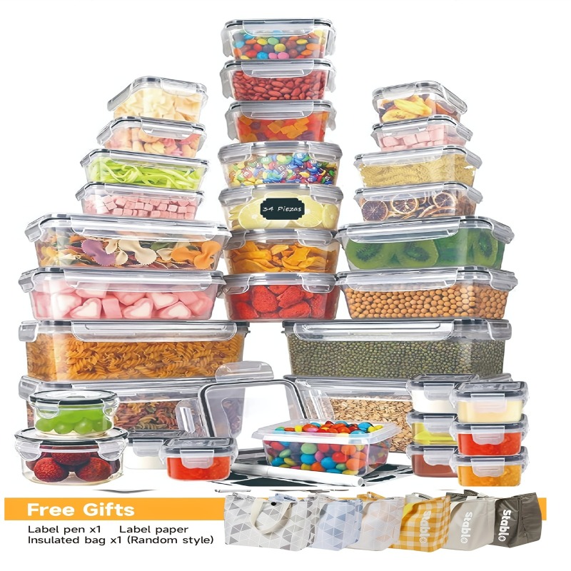 48PCS BPA-Free Food Storage Se - огляд і ціна Food Storage Meals