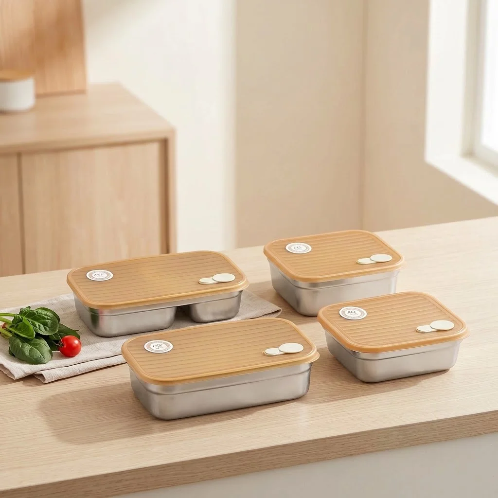 304 Stainless Steel Bento Box  - огляд і ціна Food Storage With Dividers